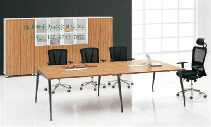 辦公室會議桌定制，現代小型會議桌圖片